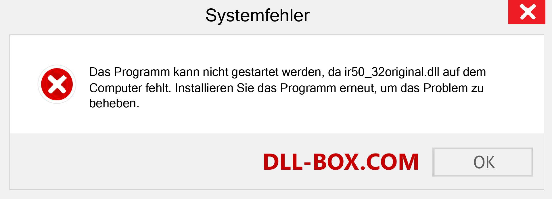 ir50_32original.dll-Datei fehlt?. Download für Windows 7, 8, 10 - Fix ir50_32original dll Missing Error unter Windows, Fotos, Bildern